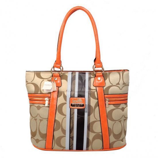 Coach Zip In Signature Medium Khaki Totes BFK  Coach Zip In Signature Medium Khaki Totes BFK